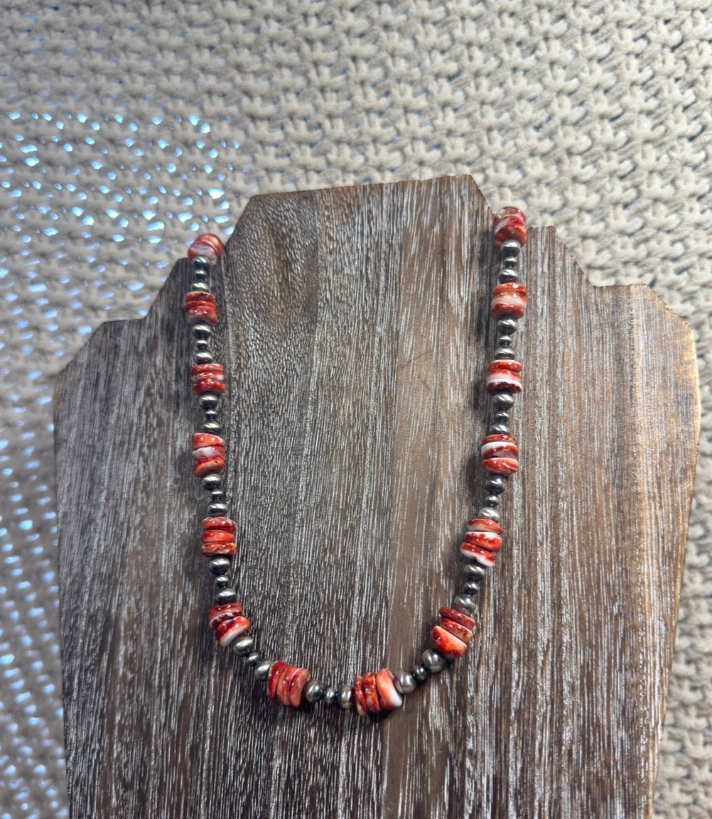 Red Spiny Necklace